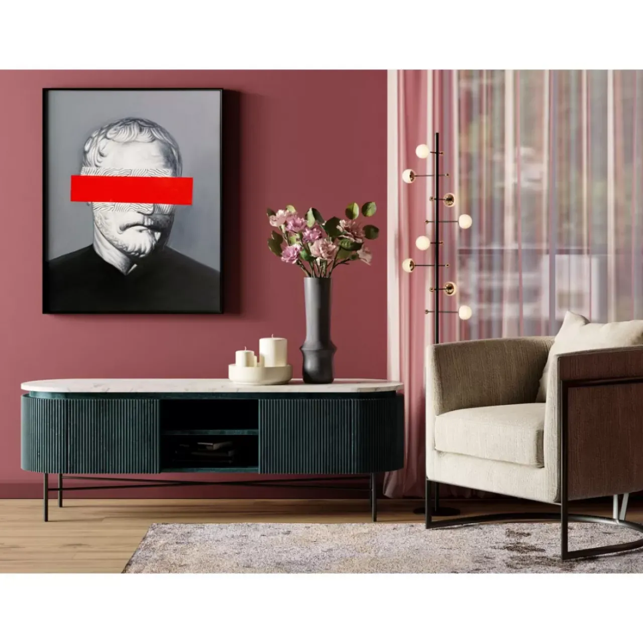 KARE Design Bilder-Olbild Frame Incognito Philosophy 100X80