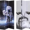 KARE Design Paravents-Paravent Triptychon Man Vs Oldtimer 120X180Cm