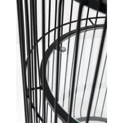KARE Design Aufbewahrung & Ordnung-Pflanzenstander Wire Schwarz 57Cm