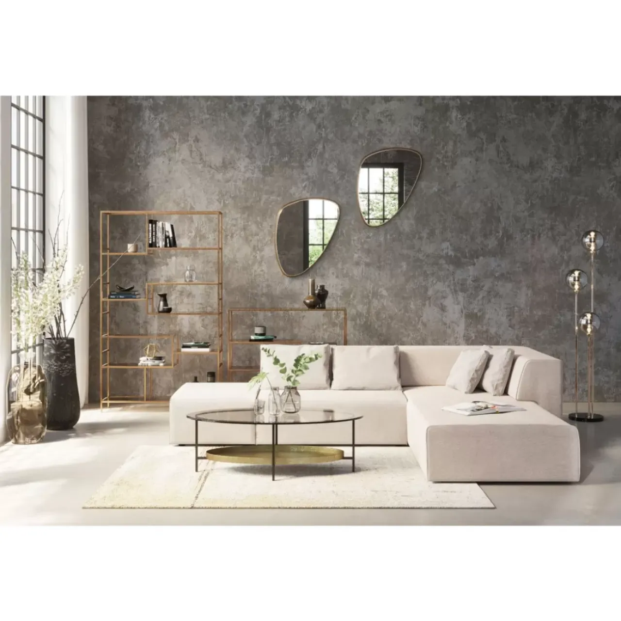 KARE Design Regale-Regal Loft Gold 195X115