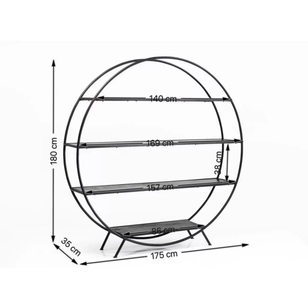 KARE Design Regale-Regal Mason Round