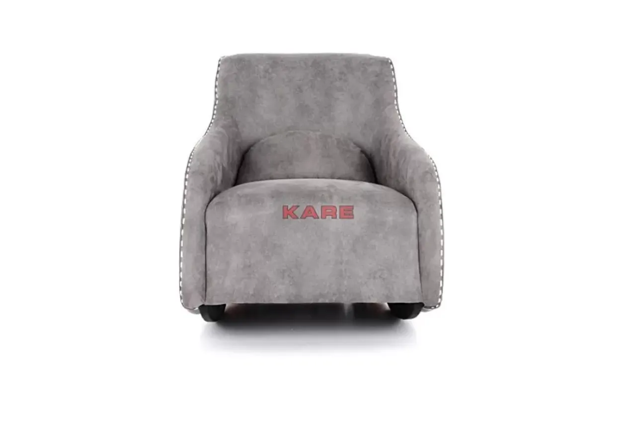 KARE Design Sessel-Schaukelsessel Swing Ritmo Vintage Grey