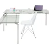 KARE Design Tische-Schreibtisch Lorenco Chrom Winkelcombi 210X180Cm