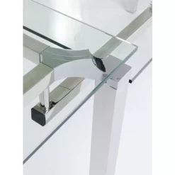 KARE Design Tische-Schreibtisch Lorenco Chrom Winkelcombi 210X180Cm