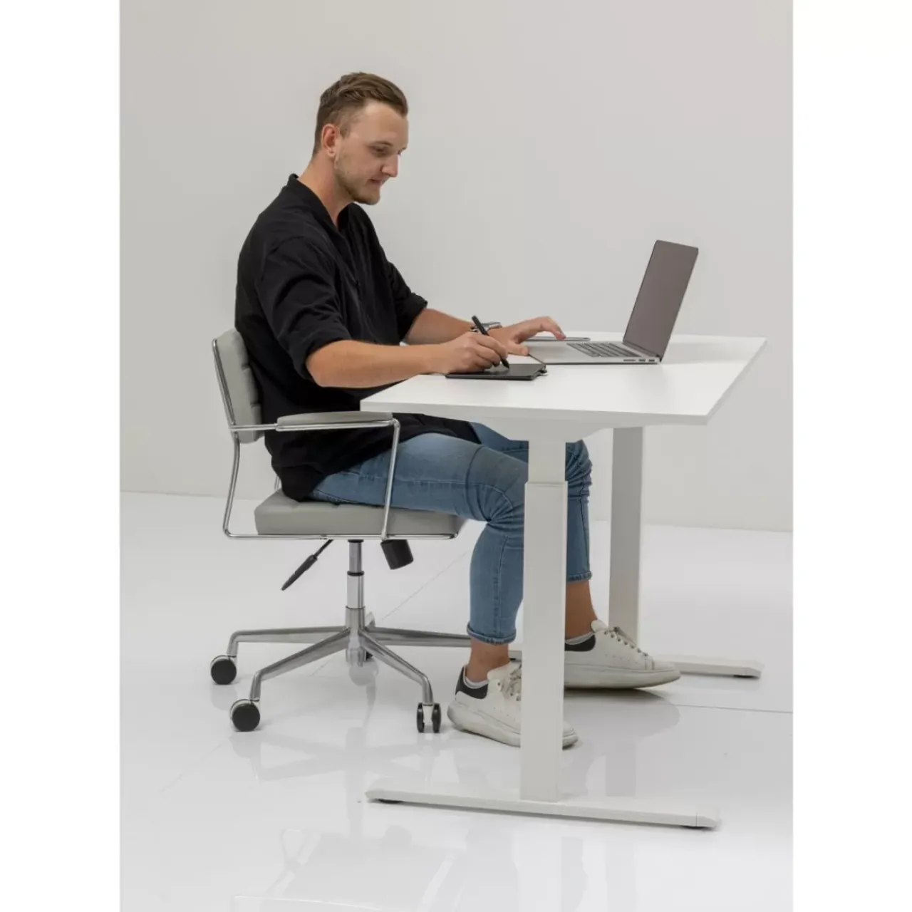 KARE Design Tische-Schreibtisch Office Smart Weis Weis 120X70