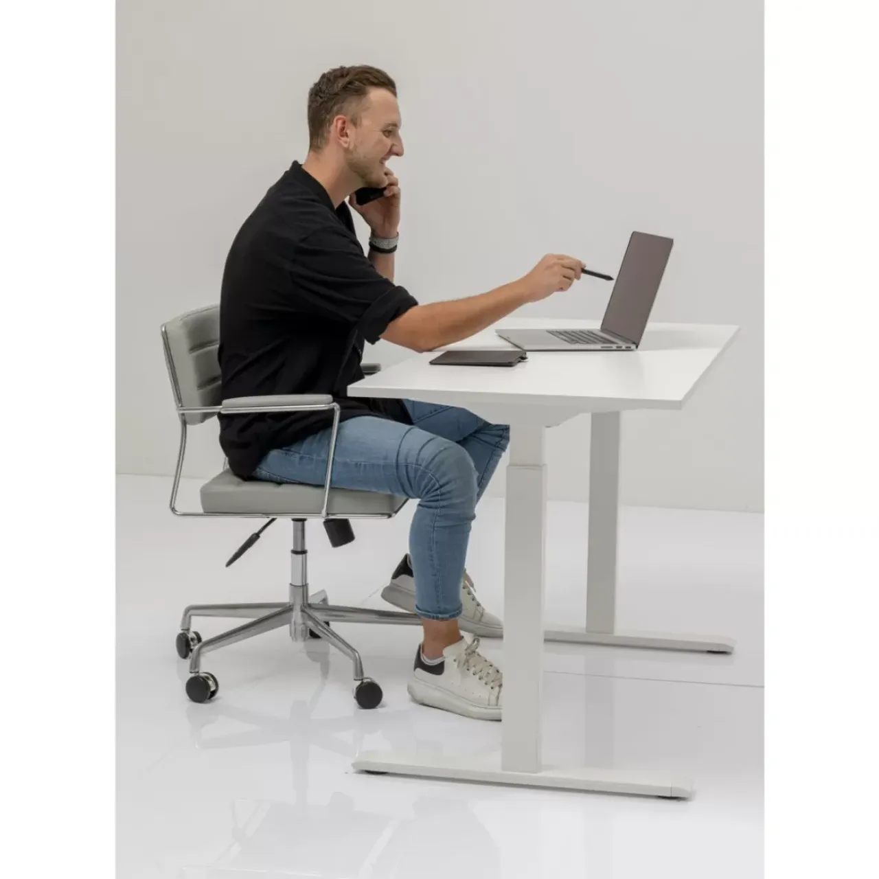 KARE Design Tische-Schreibtisch Office Smart Weiss Weiss 160X80