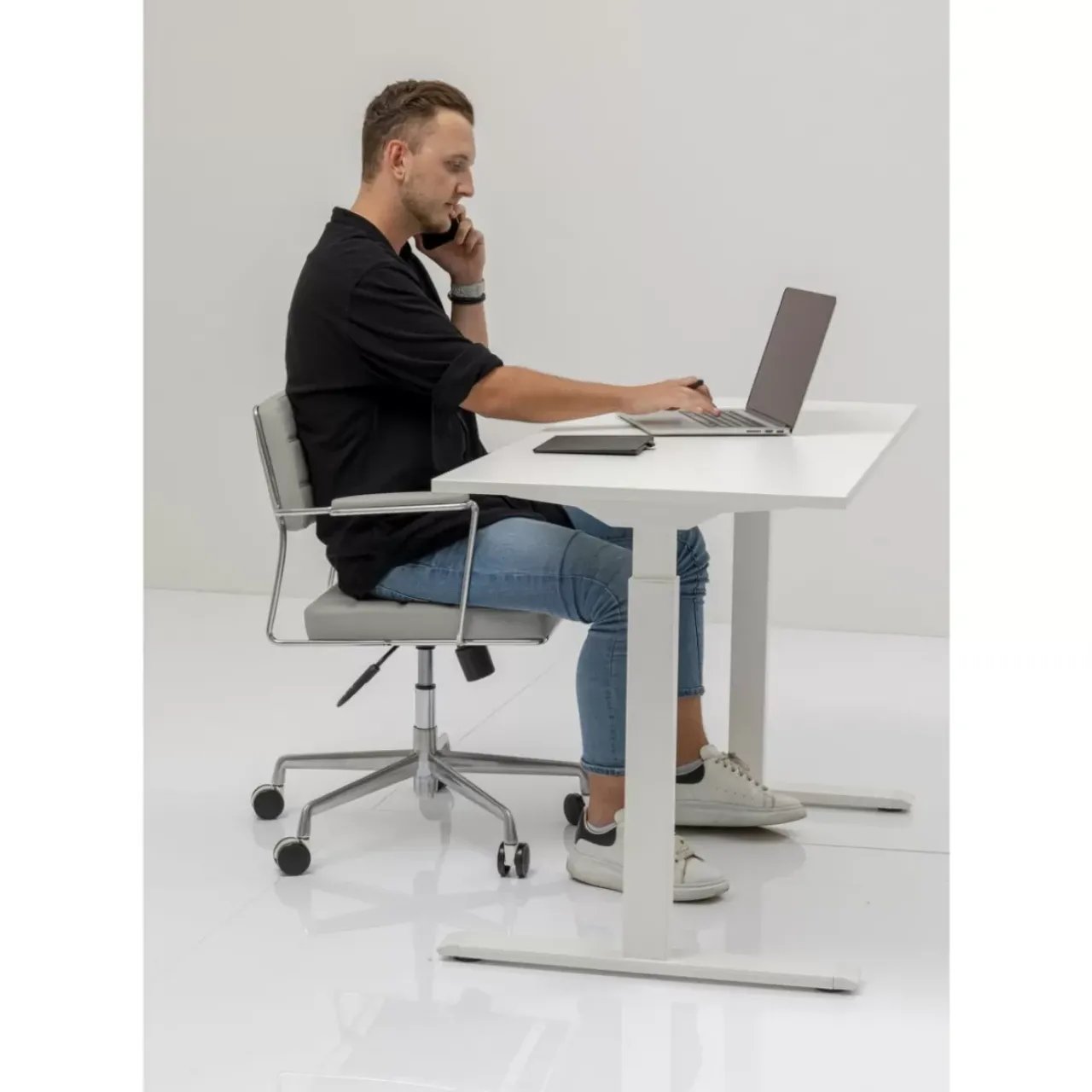 KARE Design Tische-Schreibtisch Office Smart Weiss Weiss 140X60