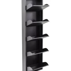 KARE Design Kleinmöbel & Sonstiges-Schuhkipper Caruso 5-Er Anthrazit (Mo)