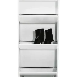 KARE Design Kleinmöbel & Sonstiges-Schuhkipper Caruso 3-Er Weiss
