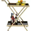 KARE Design Tische-Servierwagen Casino Gold