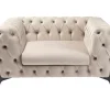 KARE Design Sessel-Sessel Bellissima Velvet Beige 120Cm