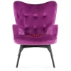 KARE Design Sessel-Sessel Black Vicky Velvet Purple