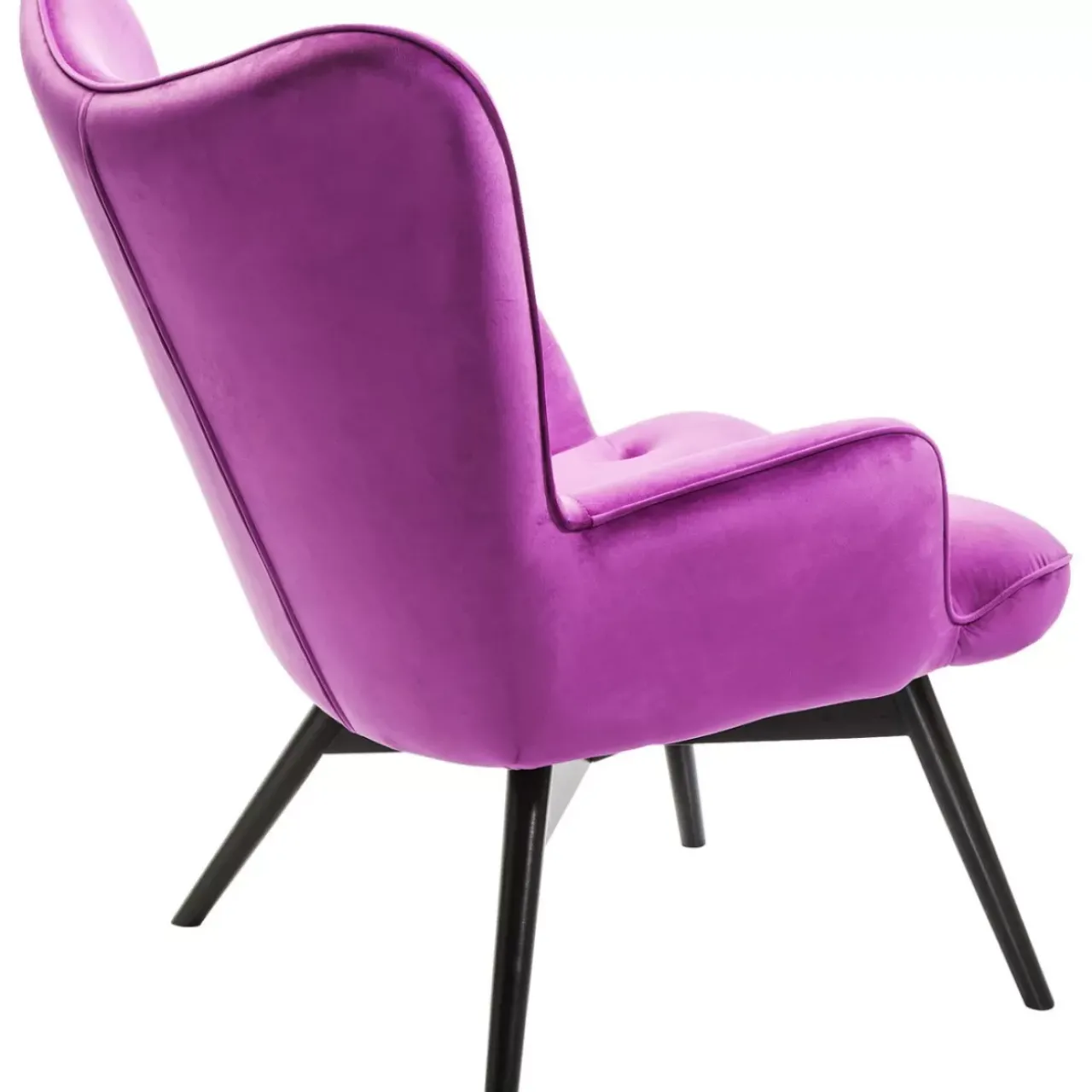 KARE Design Sessel-Sessel Black Vicky Velvet Purple