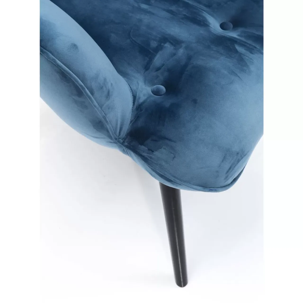 KARE Design Sessel-Sessel Black Vicky Velvet Petrol