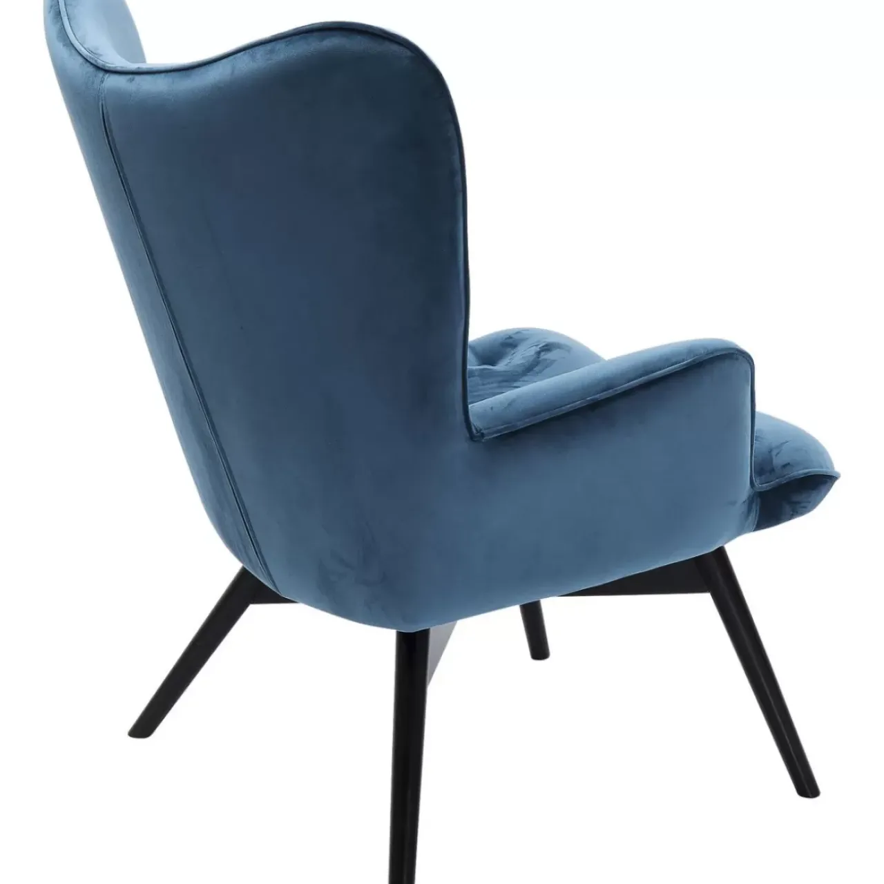 KARE Design Sessel-Sessel Black Vicky Velvet Petrol