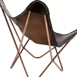 KARE Design Sessel-Sessel Butterfly Braun