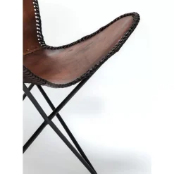 KARE Design Sessel-Sessel Butterfly Brown Econo