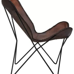 KARE Design Sessel-Sessel Butterfly Brown Econo
