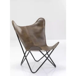 KARE Design Sessel-Sessel California Leder Dunkelbraun