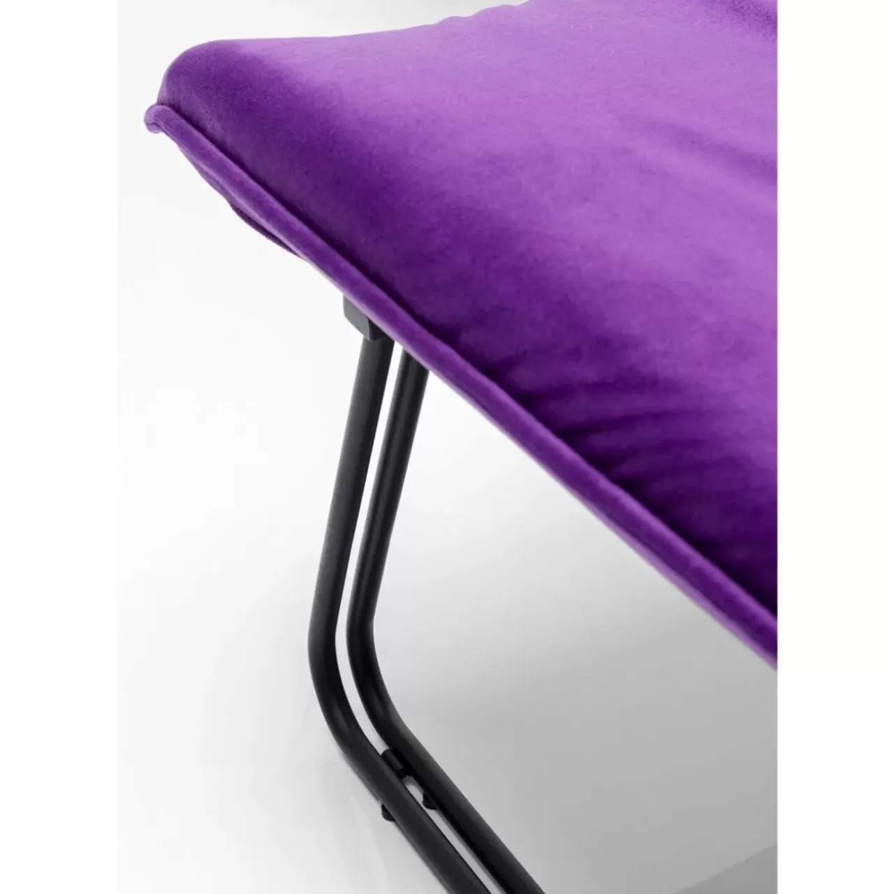 KARE Design Sessel-Sessel Mit Hocker Snuggle Lila (2/Tlg)