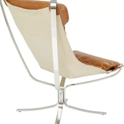 KARE Design Sessel-Sessel Mit Hocker Washington Braun