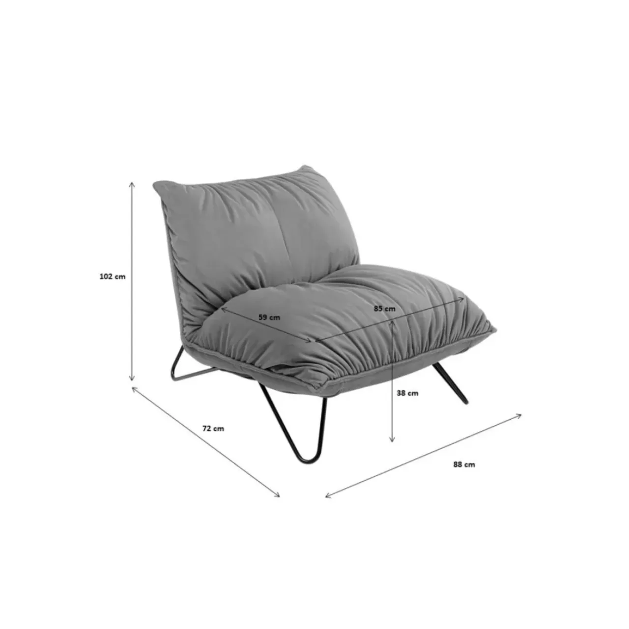 KARE Design Sessel-Sessel Porto Pino Gelb