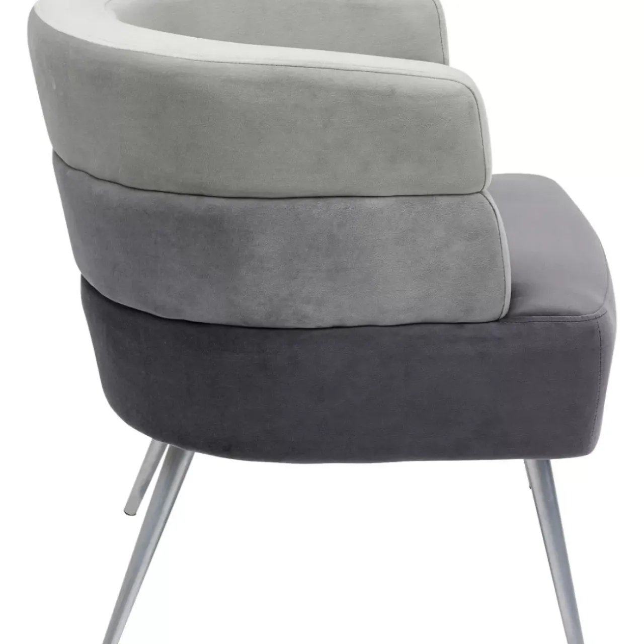 KARE Design Sessel-Sessel Sandwich Grau