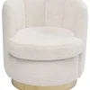 KARE Design Sessel-Sessel Silhouette Fur Weiss
