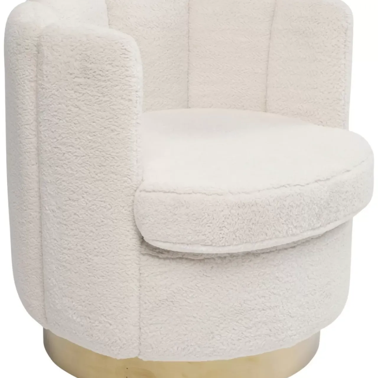 KARE Design Sessel-Sessel Silhouette Fur Weiss