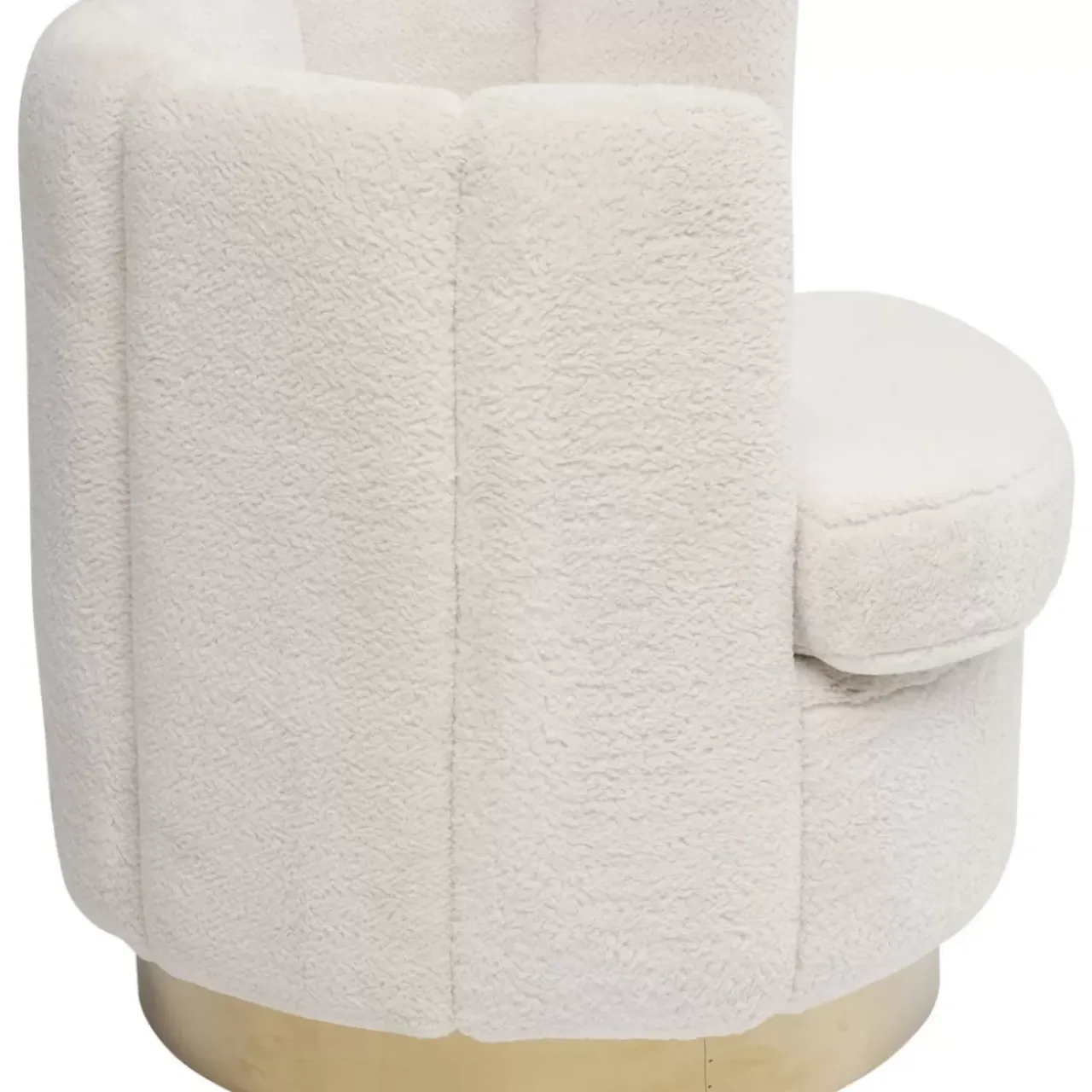 KARE Design Sessel-Sessel Silhouette Fur Weiss