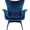 KARE Design Sessel-Sessel Tudor Velvet Petrol