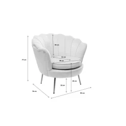 KARE Design Sessel-Sessel Water Lily Aqua