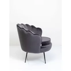 KARE Design Sessel-Sessel Water Lily Black Grau