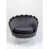 KARE Design Sessel-Sessel Water Lily Chrom Grau