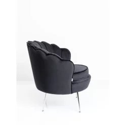 KARE Design Sessel-Sessel Water Lily Chrom Schwarz