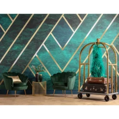 KARE Design Sessel-Sessel Water Lily Dunkel Grun