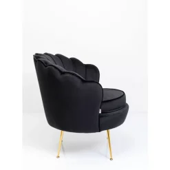 KARE Design Sessel-Sessel Water Lily Gold Schwarz