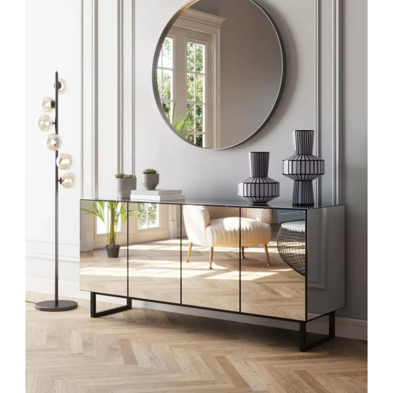 KARE Design Kommoden & Sideboards-Sideboard Soran Schwarz 160X45Cm