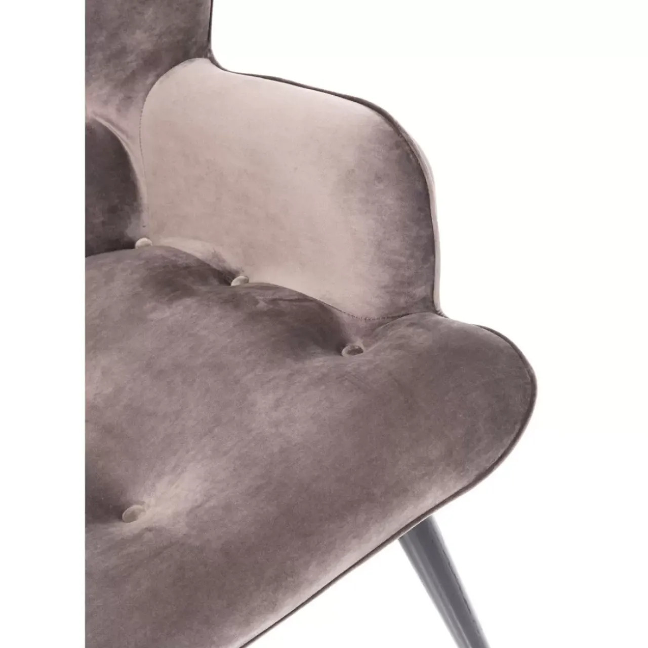KARE Design Sofas & Couches-Sofa Black Vicky 2-Sitzer Velvet Grau
