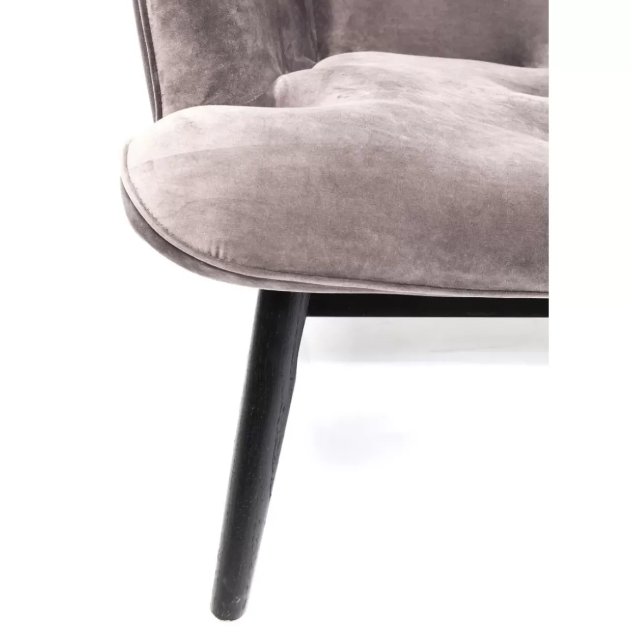 KARE Design Sofas & Couches-Sofa Black Vicky 2-Sitzer Velvet Grau