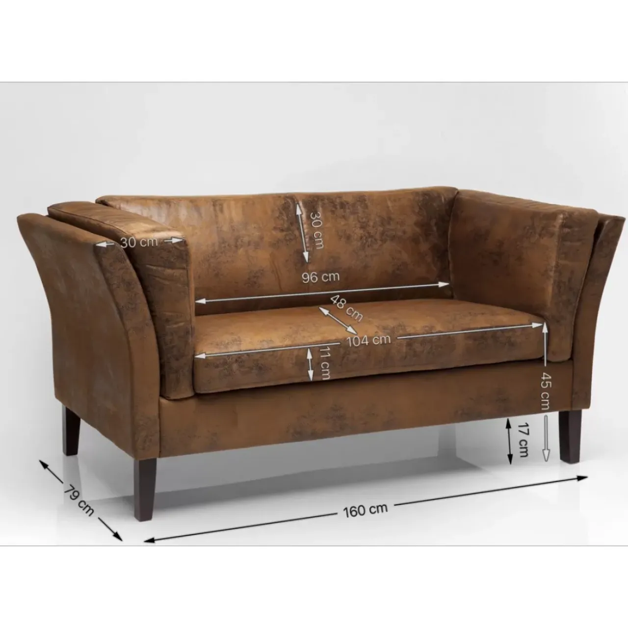 KARE Design Sofas & Couches-Sofa Canapee 2-Sitzer Vintage Smart