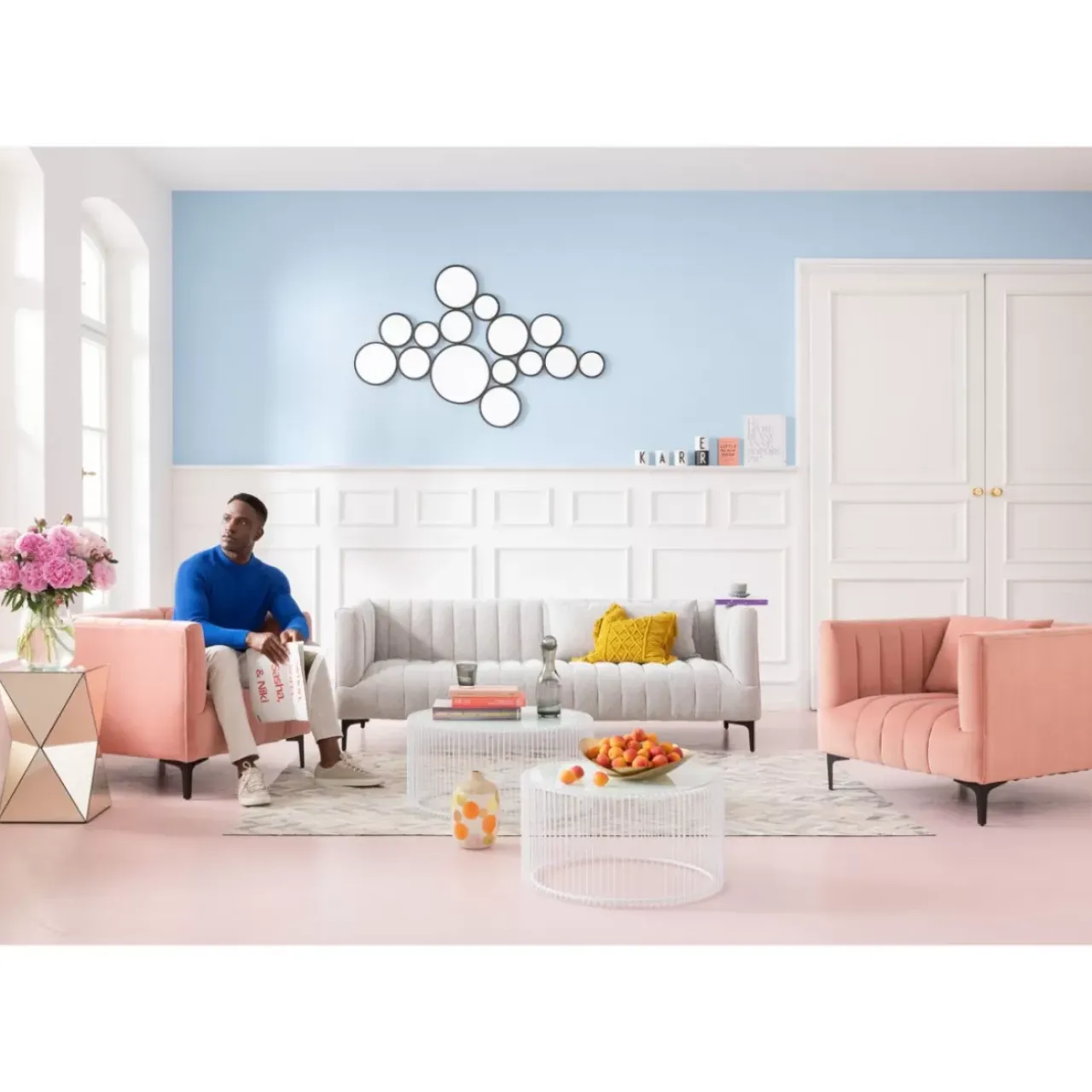 KARE Design Sofas & Couches-Sofa Celebrate 3-Sitzer S&P