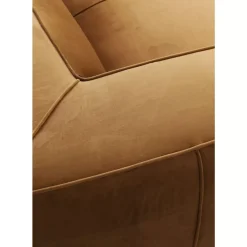 KARE Design Sofas & Couches-Sofa Cubetto 3-Sitzer Velvet Braun