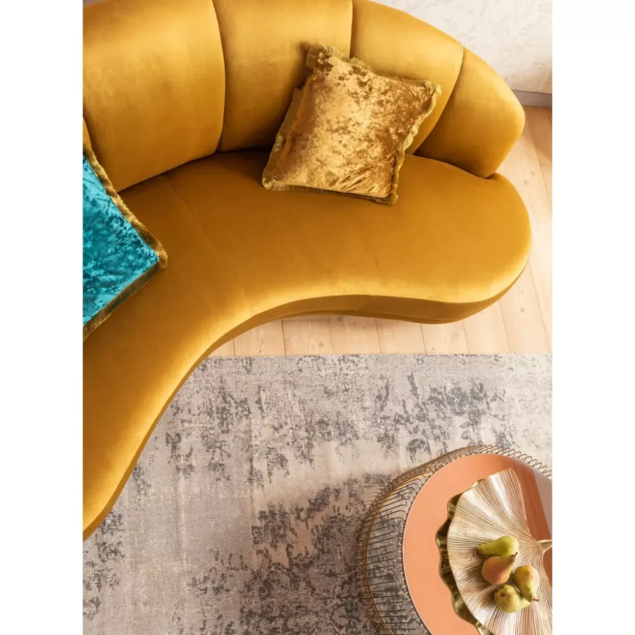 KARE Design Sofas & Couches-Sofa Dschinn 3-Sitzer Amber 233Cm