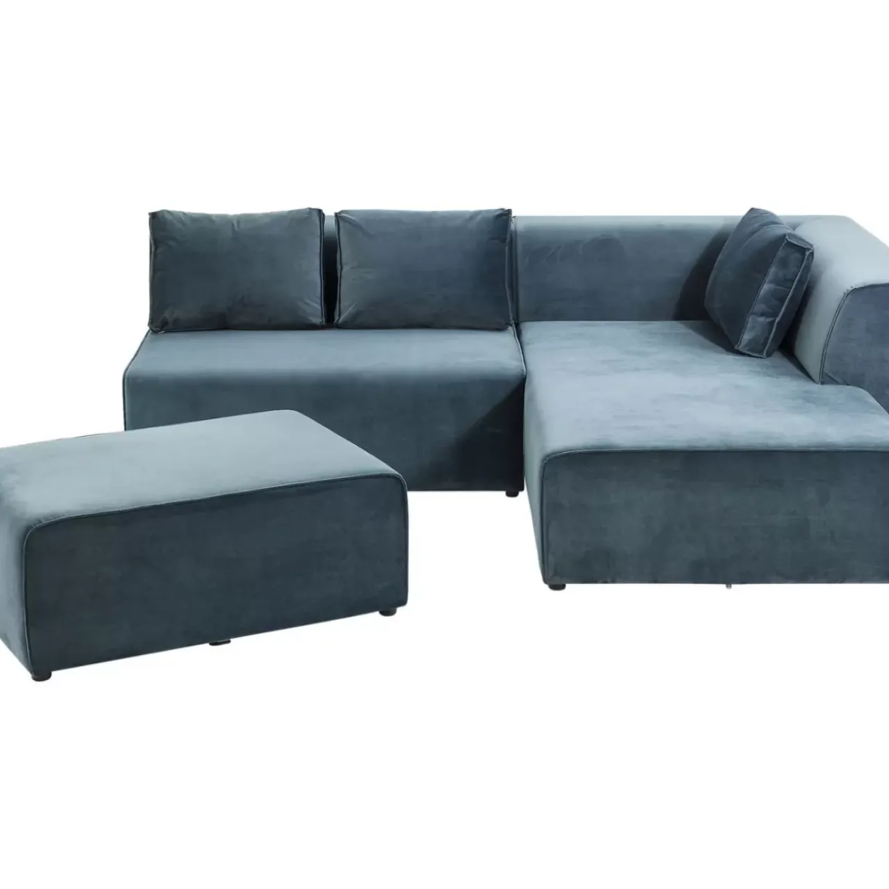 KARE Design Sofas & Couches-Sofa Infinity Velvet Ocean Rechts