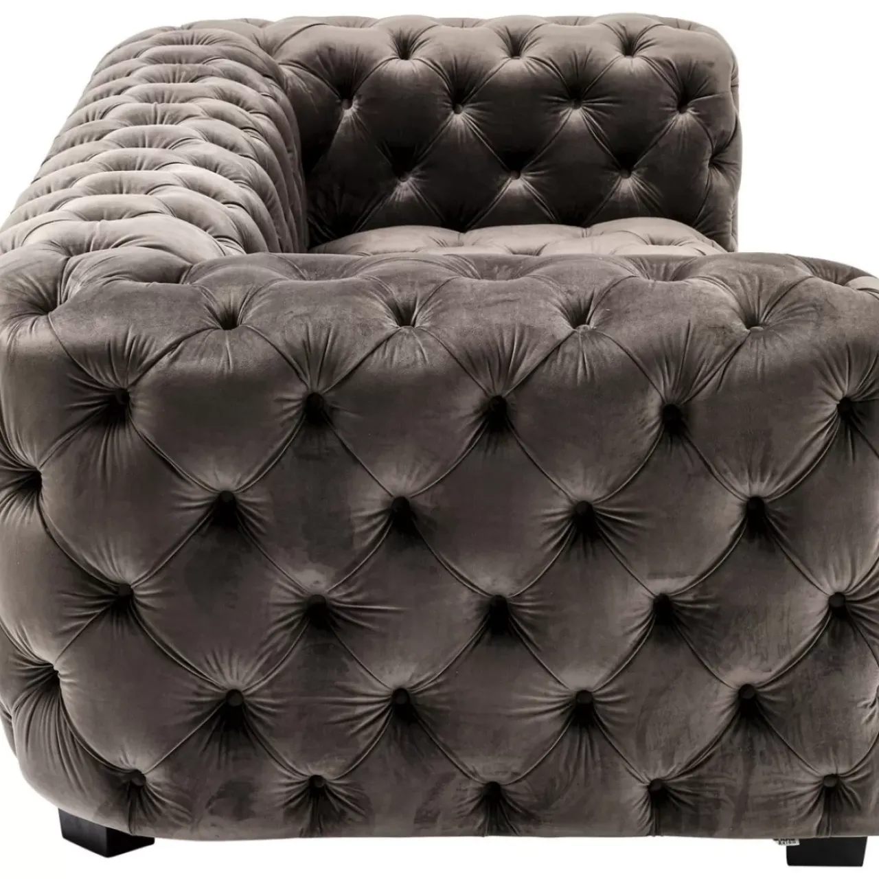 KARE Design Sofas & Couches-Sofa Metropol 3-Sitzer Grau 238Cm