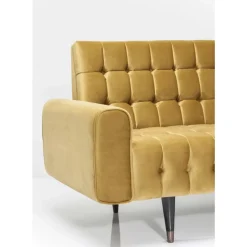 KARE Design Sofas & Couches-Sofa Milchbar 3-Sitzer Velvet Honey