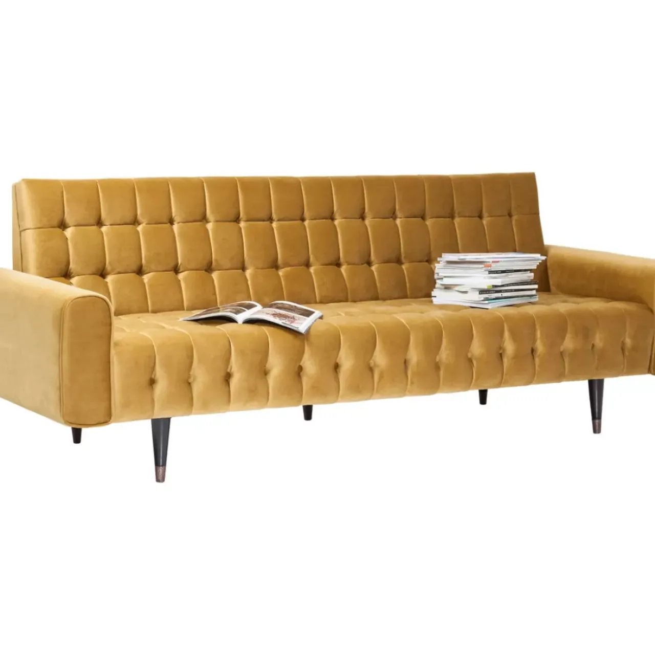 KARE Design Sofas & Couches-Sofa Milchbar 3-Sitzer Velvet Honey
