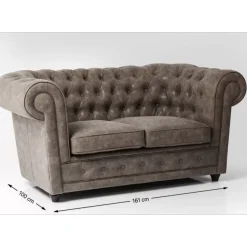 KARE Design Sofas & Couches-Sofa Oxford 2-Sitzer Vintage Smart