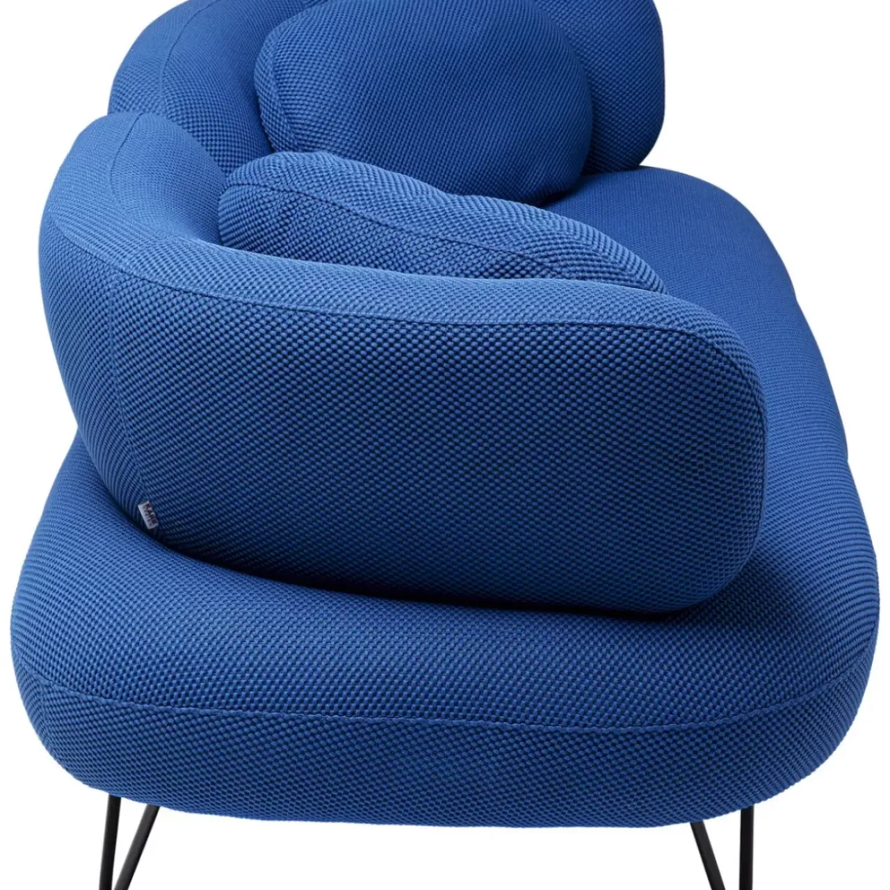 KARE Design Sofas & Couches-Sofa Peppo 2-Sitzer Blau 182Cm